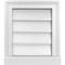 Ekena Millwork Vertical Surface Mount PVC Gable Vent w/ 2"W x 2"H , Brickmould Sill Frame, 14"W x 16"H GVPVE14X1603SN - alternate 1